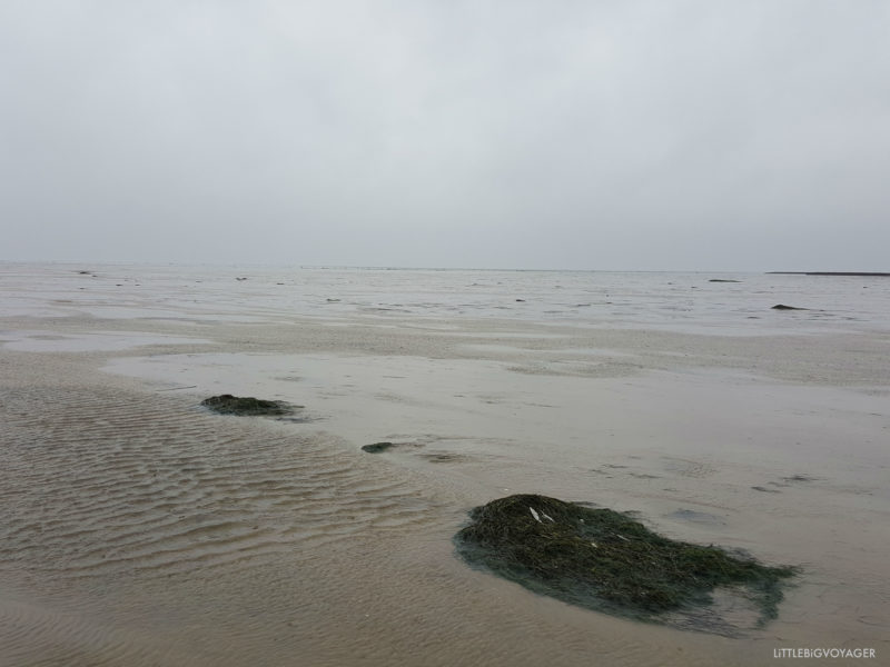 Nordsee bei Nordstrand im Regen